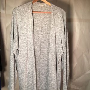 GAP gray tie front cardigan XXL soft spun